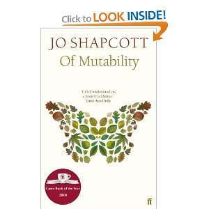  Of Mutability [Paperback] Jo Shapcott Books