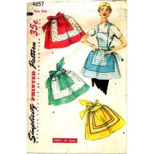  Simplicity 4857 Sewing Pattern Misses One Yard Apron Arts 