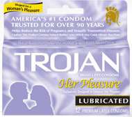 Trojan Condom Her Pleasure Lubricated 12 Condoms  