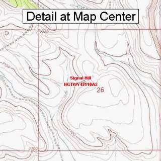 USGS Topographic Quadrangle Map   Signal Hill, Wyoming (Folded 
