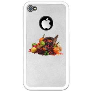   or 4S Clear Case White Thanksgiving Cornucopia W 