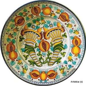 CORNUCOPIA Pomegranate platter/wall plate (18D.) [#1599 CRN]  