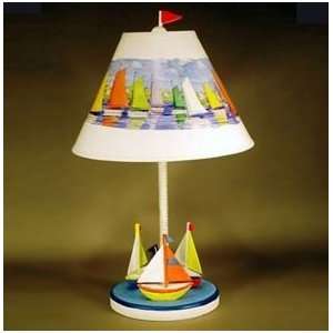  Judith Edwards Designs 1581PB 3 Sailboat Lamp with Paul 