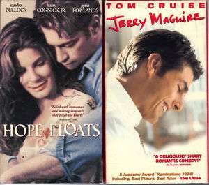 Hope Floats & Jerry Maguire   2 Romantic VHS Tapes  