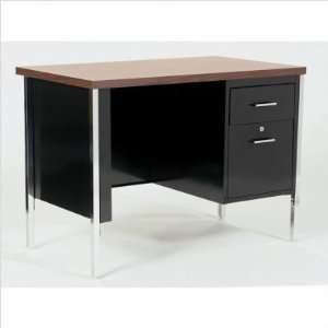  40 W Single Pedestal Office Desk with File Drawer Desk 