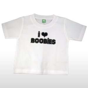  BABY SHIRT  I Love Boobies   6M (WHITE) Patio, Lawn 