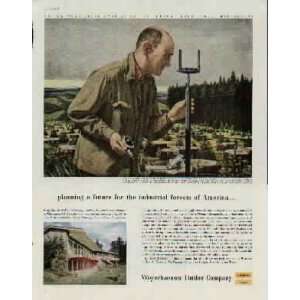   .  1956 Weyerhaeuser Timber Company Ad, A4551A. 