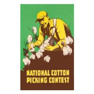  National Cotton Picking Contest Premium Poster Print 