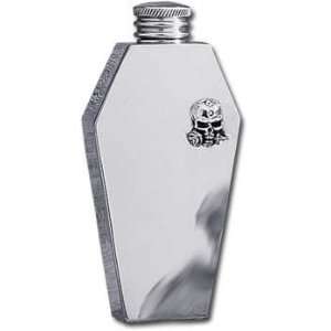  Fine English Pewter Coffin Flask