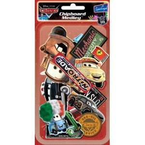  Disney Cars Chipboard Medley 18/Pkg 18 Per Package