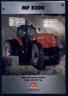 Massey Ferguson MF 8200 4WD Tractor Brochure Poster  