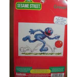  Sesame Street Grover Counted Cross Stitch Kit Arts 