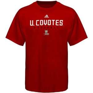  adidas South Dakota Coyotes Red Sideline T shirt Sports 