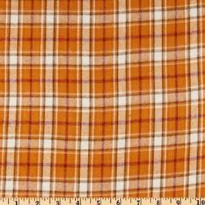   Cotton Flannel Plaid Caramel Fabric By The Yard Arts, Crafts & Sewing