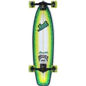  Lost Scorcher Craques Lime Complete Skateboard   10 x 38 