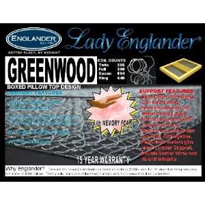  Englander Lady Englander Greenwood Twin Size Mattress 