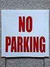 NO PARKING Coroplast Sign with Step Stake 12x12 New