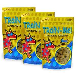  3 PACK Crazy Dog Train Me Treats Chicken Flavor (10.56 oz 