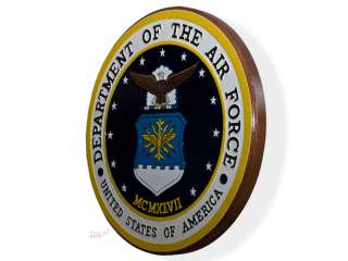 Department of the Air Force Seal Wood Podium Plaque  