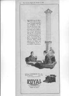 1923 Royal Typewriter Co. Ad  