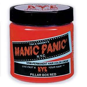  MANIC PANIC Semi Permanent Hair Color Cream Pillarbox Red 