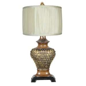  Crestview Wood & Gold Table Lamp CVAHP368