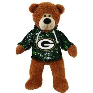  Green Bay Packers Plush Bear Splatter Pattern Sports 