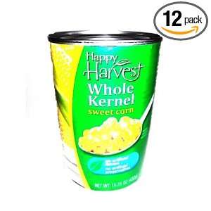 Happy Harvest Whole Kernel Sweet Corn, 15.25 Ounce (Pack of 12 
