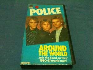 THE POLICE AROUND THE WORLD 1980 1981 STING RARE VHS  
