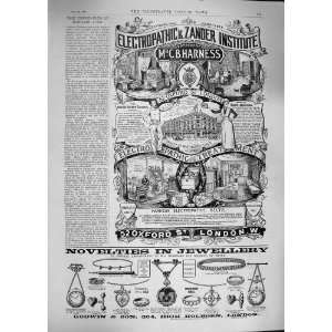  1892 ADVERTISEMENT ELECTROPATHIC ZANDER INSTITUTE