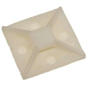  20355 Self Adhesive Tie Mounts, Natural, 0.390 Width Acceptance 