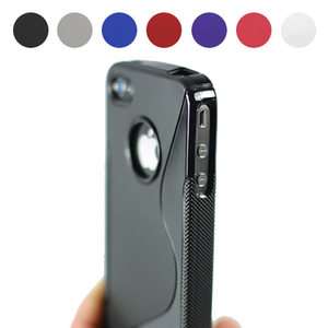 New S Style TPU Gel Body Case Cover For Apple iPhone 4S 4G 4 w/Screen 