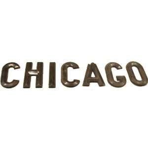 The word CHICAGO from the Outside Marquee Announcement Board of the 