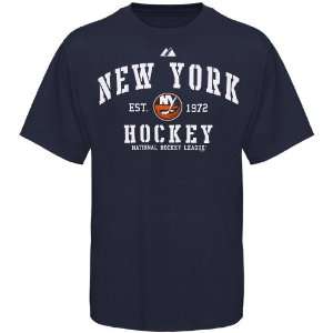  NHL Majestic New York Islanders Navy Blue Ice Classic T 