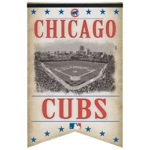 Chicago Cubs Premium Felt Retro Banner Pennant by Wincraft  
