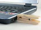   Memory Stick Pen Flash Drive U Disk wooden Clip Gifts creativit