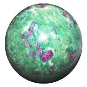   Red Clustered Gemstones Healing Sphere Heart Chakra Balancing Orb 2.8