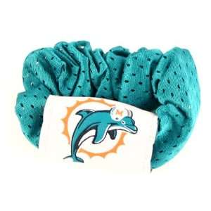 Miami Dolphins Green Hair Scrunchie   Hair Twist   Ponytail Holder