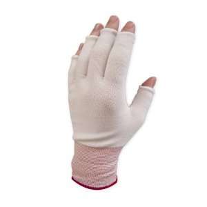 GLHF XL Nylon Half Finger Knit Glove Liner Cuff, 1.7 Mils Thick, Extra 