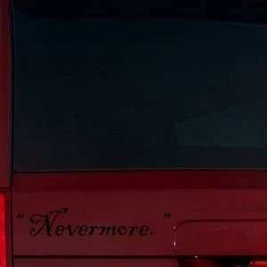  Nevermore Window Decal (Black) Automotive