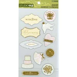   Chipboard Scrapbooking Stickers, 11 Pieces Arts, Crafts & Sewing