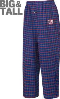 New York Giants Big & Tall Crossbar Flannel Pants  