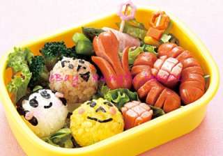 Tulip Flower , Sunflower Sausage Cutter Mold Mould Lunch Bento 