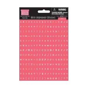 My Little Shoebox Mini Alphabet Stickers 4X6 Sheets 2/Pkg Kiss Pink 