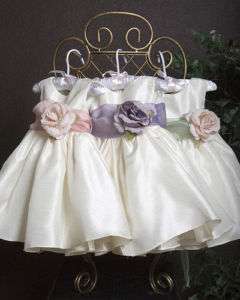Infant Baby Girl Dress with Color Sash(6m,12m,18m,24m)  