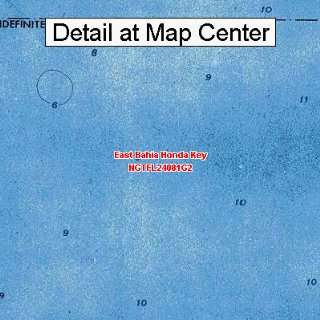  USGS Topographic Quadrangle Map   East Bahia Honda Key 