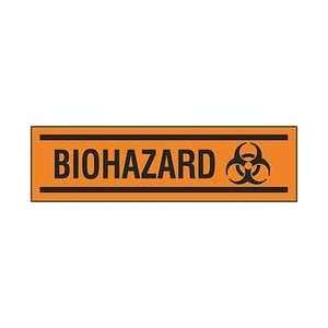  Jumbo Biohazard Tag,org/blk,pk25   ELECTROMARK Office 