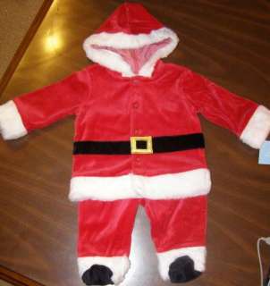 NEW Boy 6 9 Month Christmas Holiday Santa Suit Outfit  