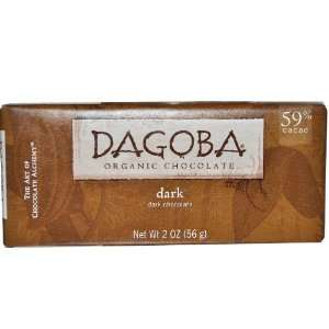 Dagoba   Organic Chocolate   59% Cacao   Dark   2 oz. (4 pack)