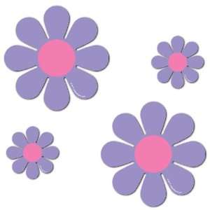 Magnetic Daisies   Purple   Set of 4 (2   4.5 and 2   9 
